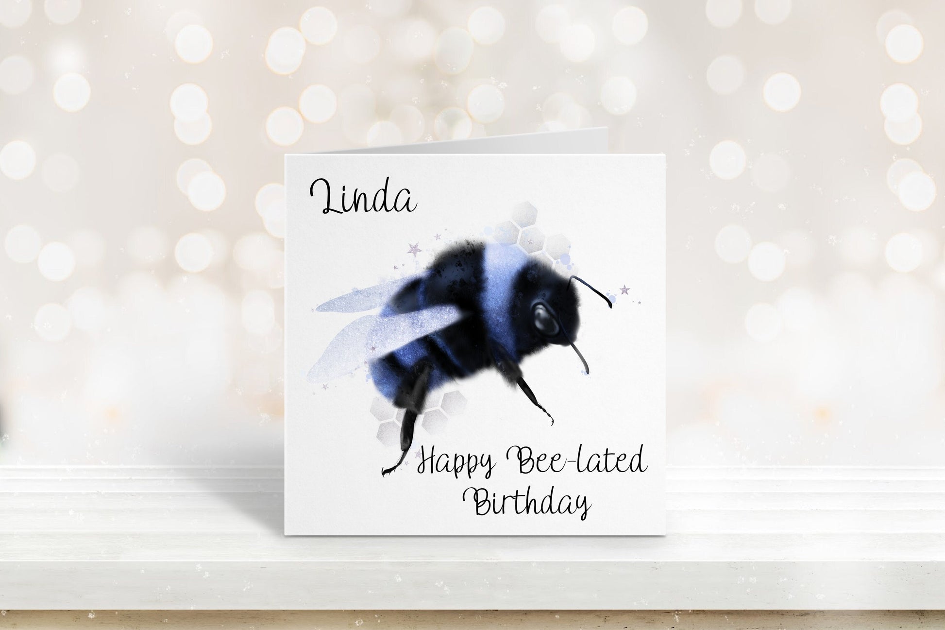 Belated Birthday Card, Bee Lated Birthday Card, Happy Birthday Card, Birthday Card For Her