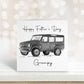 Fathers Day Card, Grampy Fathers Day Card, Daddy Car Card, Bampy Birthday Card, Worlds Best Daddy, Uncle, Personalised Card