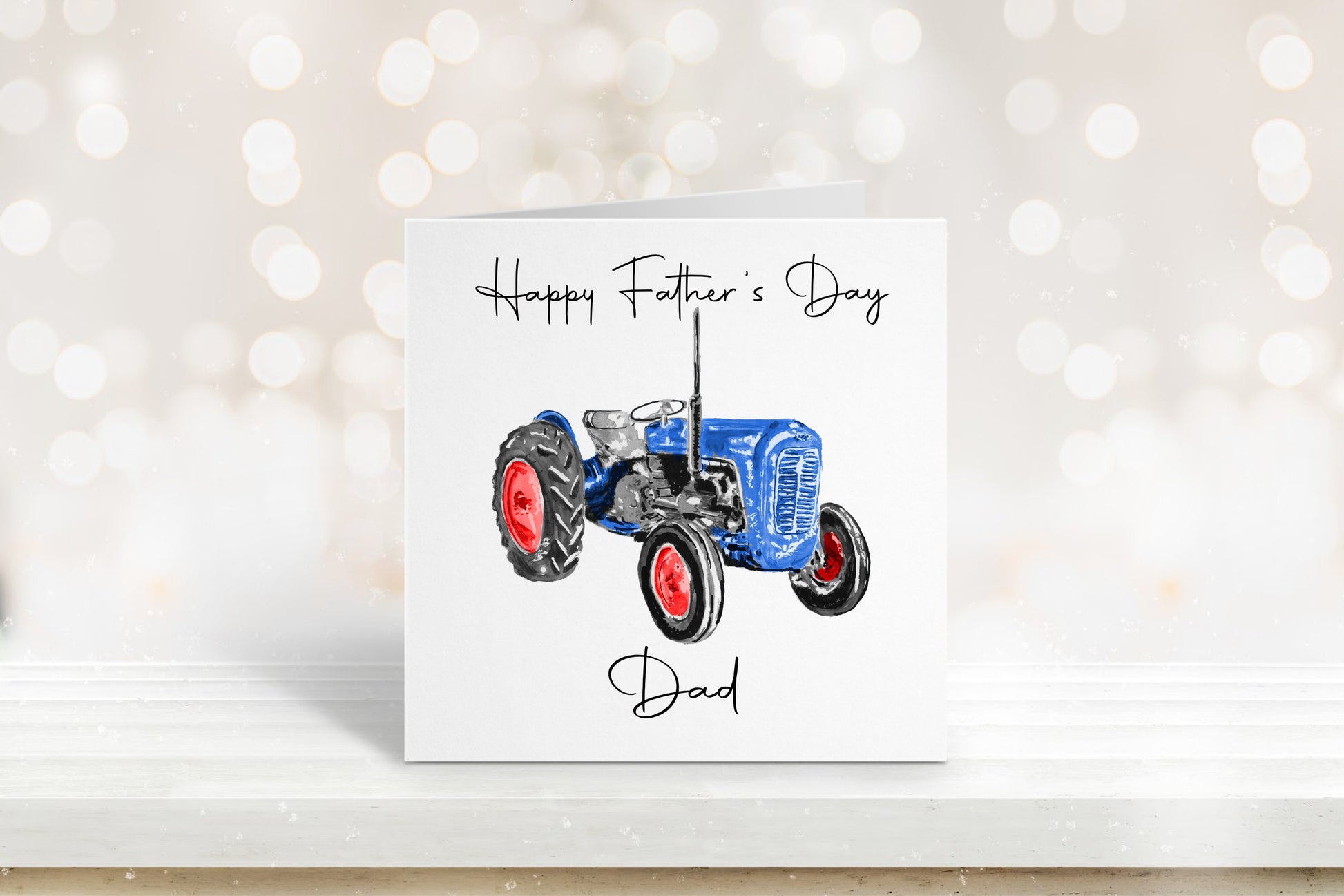 Fathers Day Card, Grampy Fathers Day Card, Daddy Tractor Card, Bampy Birthday Card, Worlds Best Daddy, Uncle, Personalised Card