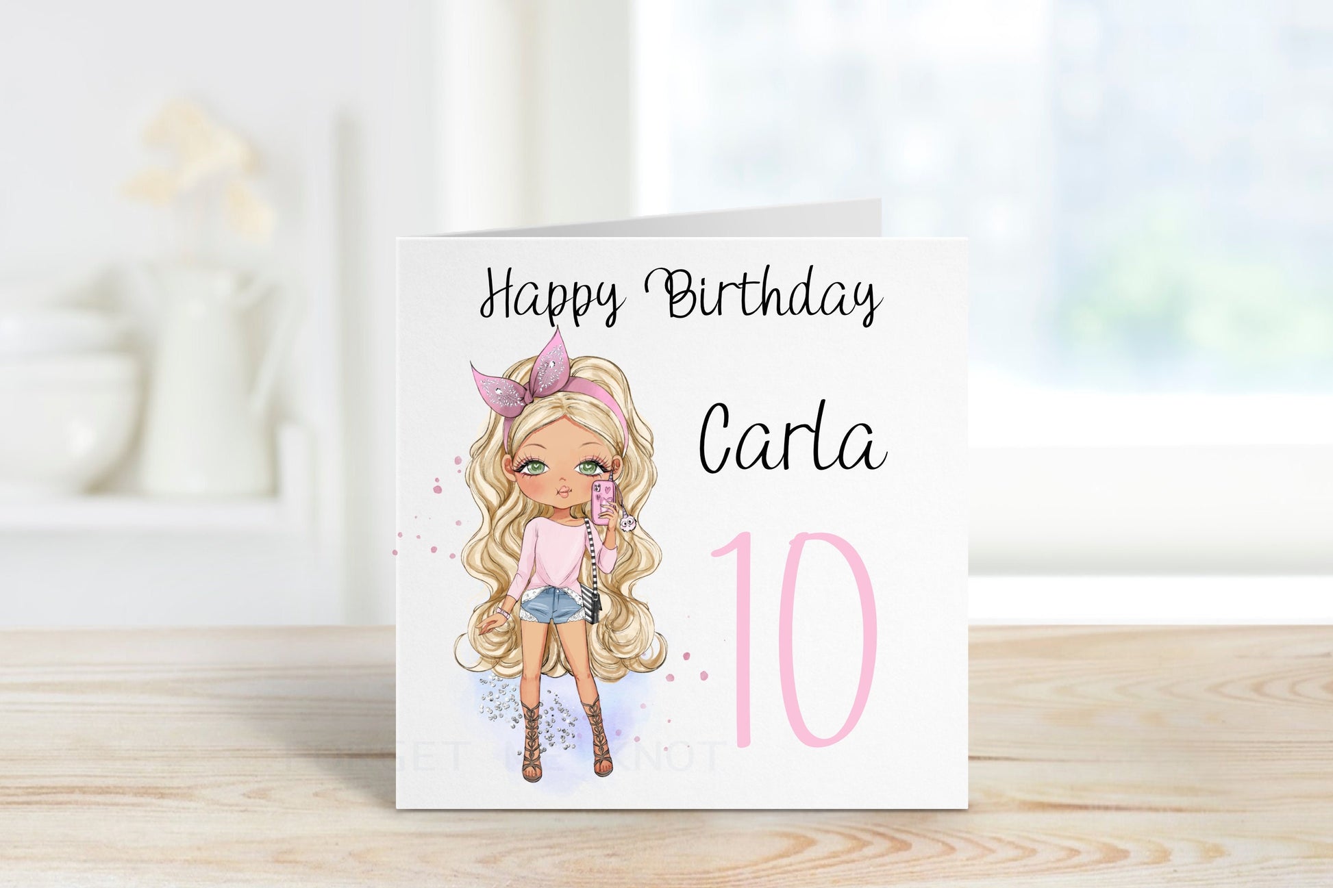 Birthday Card For Girls, Daughter Birthday Card, Fashion Girl Birthday Card For Her, Personalised Birthday Cards