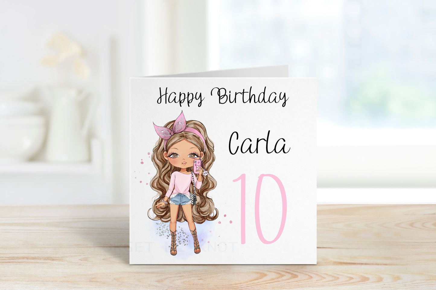 Birthday Card For Girls, Daughter Birthday Card, Fashion Girl Birthday Card For Her, Personalised Birthday Cards