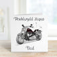 Welsh Birthday Card, Welsh Birthday Card For Dad, Biker Birthday Card, Biker Birthday, Welsh Birthday Taid, Personalised Birthday Card