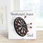 Welsh Birthday Card, Welsh Birthday Card For Dad, Dart Birthday Card, Dart Board Birthday, Welsh Birthday Taid, Personalised Birthday Card