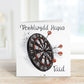 Welsh Birthday Card, Welsh Birthday Card For Dad, Dart Birthday Card, Dart Board Birthday, Welsh Birthday Taid, Personalised Birthday Card