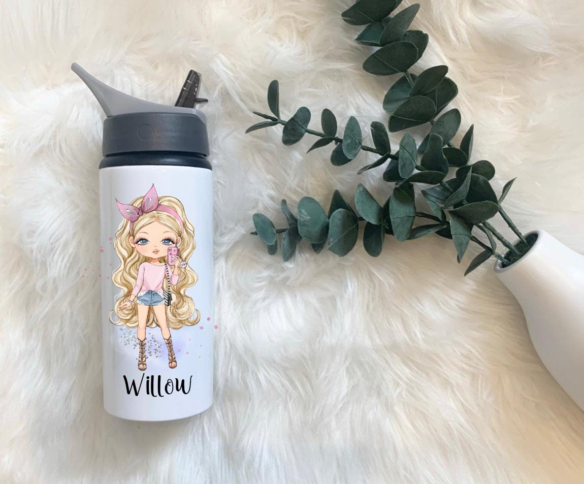 Water Bottle, Personalised Water Bottle, Granddaughter Gift, Teen Gift, Sassy Girl Water Bottle, Gift For Girls