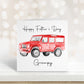 Father's Day Card, Grampy Fathers Day Card, Daddy Car Card, Bampy Birthday Card, Worlds Best Daddy, Uncle, Personalised Card