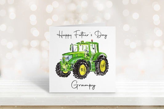 Fathers Day Card, Grampy Fathers Day Card, Tractor Father's Day Card, Bampi Card, Bampy Card, Grandad Card