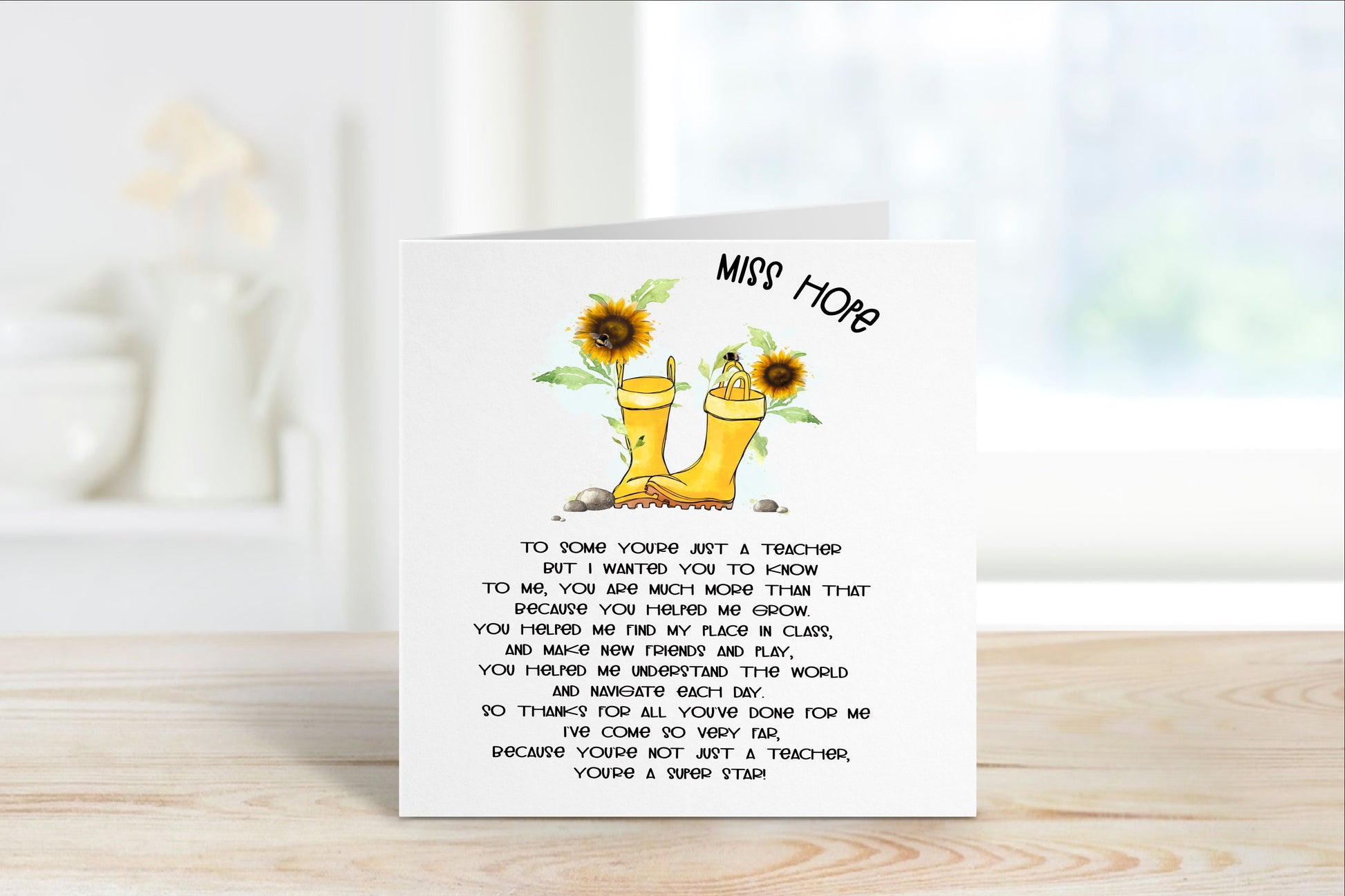 Teacher Gifts, Personalised Teacher Notebook, Gift For Teacher, Head Teacher Gift, End Of Term Gift