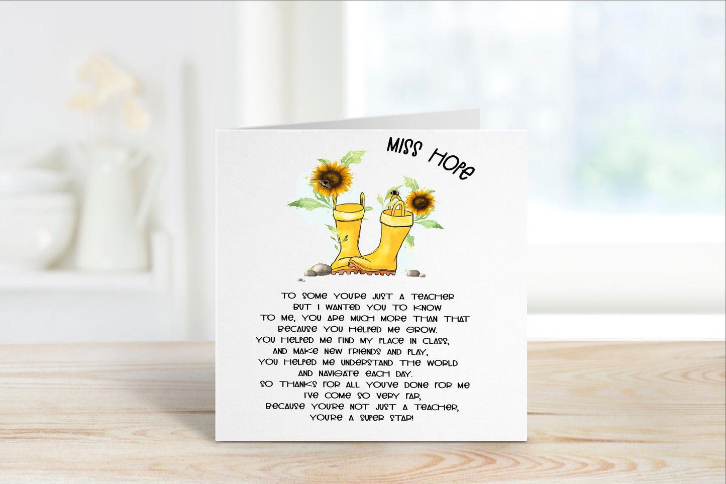 Teacher Gifts, Personalised Teacher Notebook, Gift For Teacher, Head Teacher Gift, End Of Term Gift