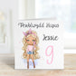 Welsh Birthday Card, Welsh Birthday Card For Girls, Daughter Birthday Card, Fashion Girl Birthday Card For Her, Personalised Birthday Cards