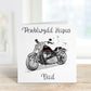 Welsh Birthday Card, Welsh Birthday Card For Dad, Biker Birthday Card, Biker Birthday, Welsh Birthday Taid, Personalised Birthday Card