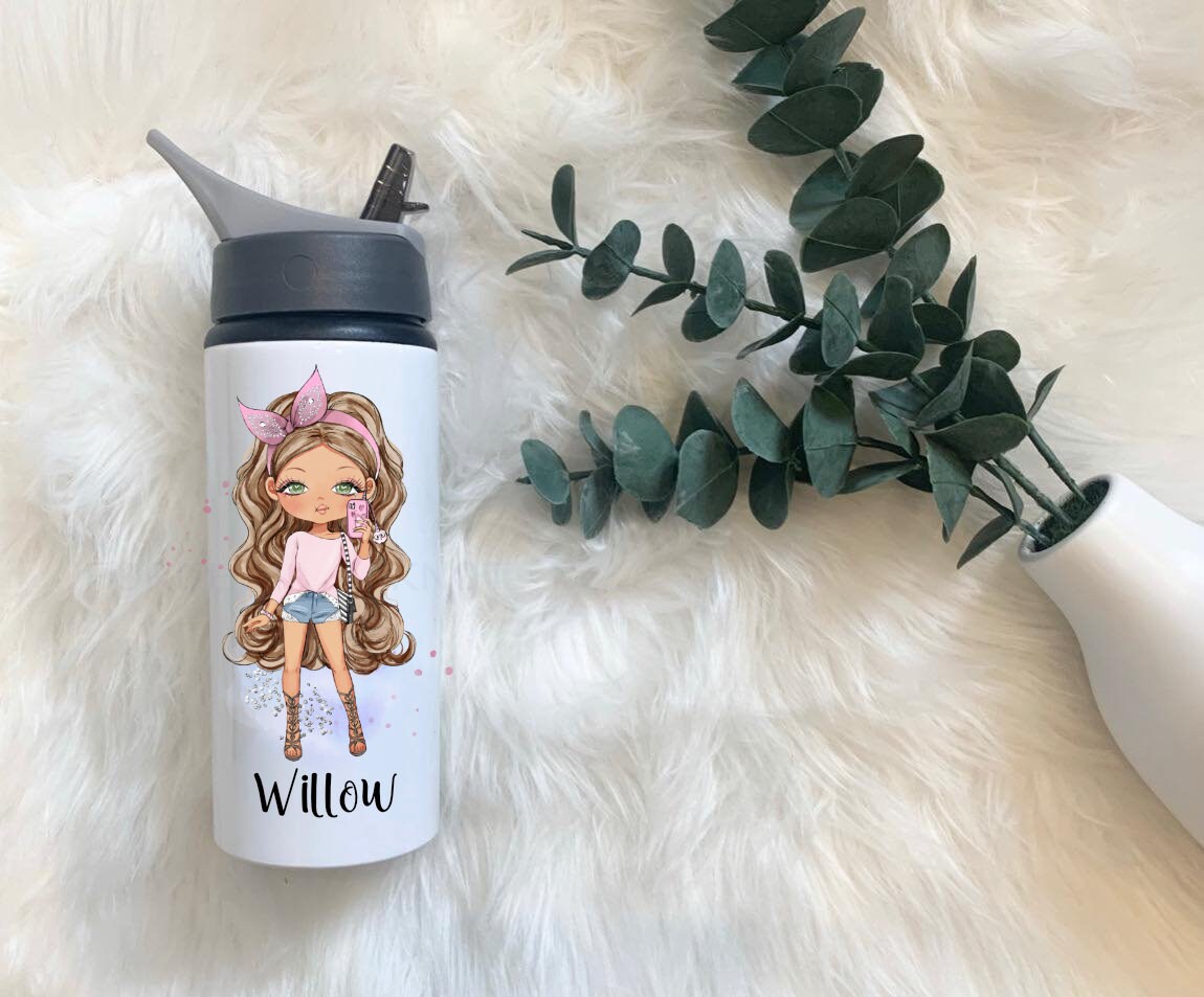 Water Bottle, Personalised Water Bottle, Granddaughter Gift, Teen Gift, Sassy Girl Water Bottle, Gift For Girls