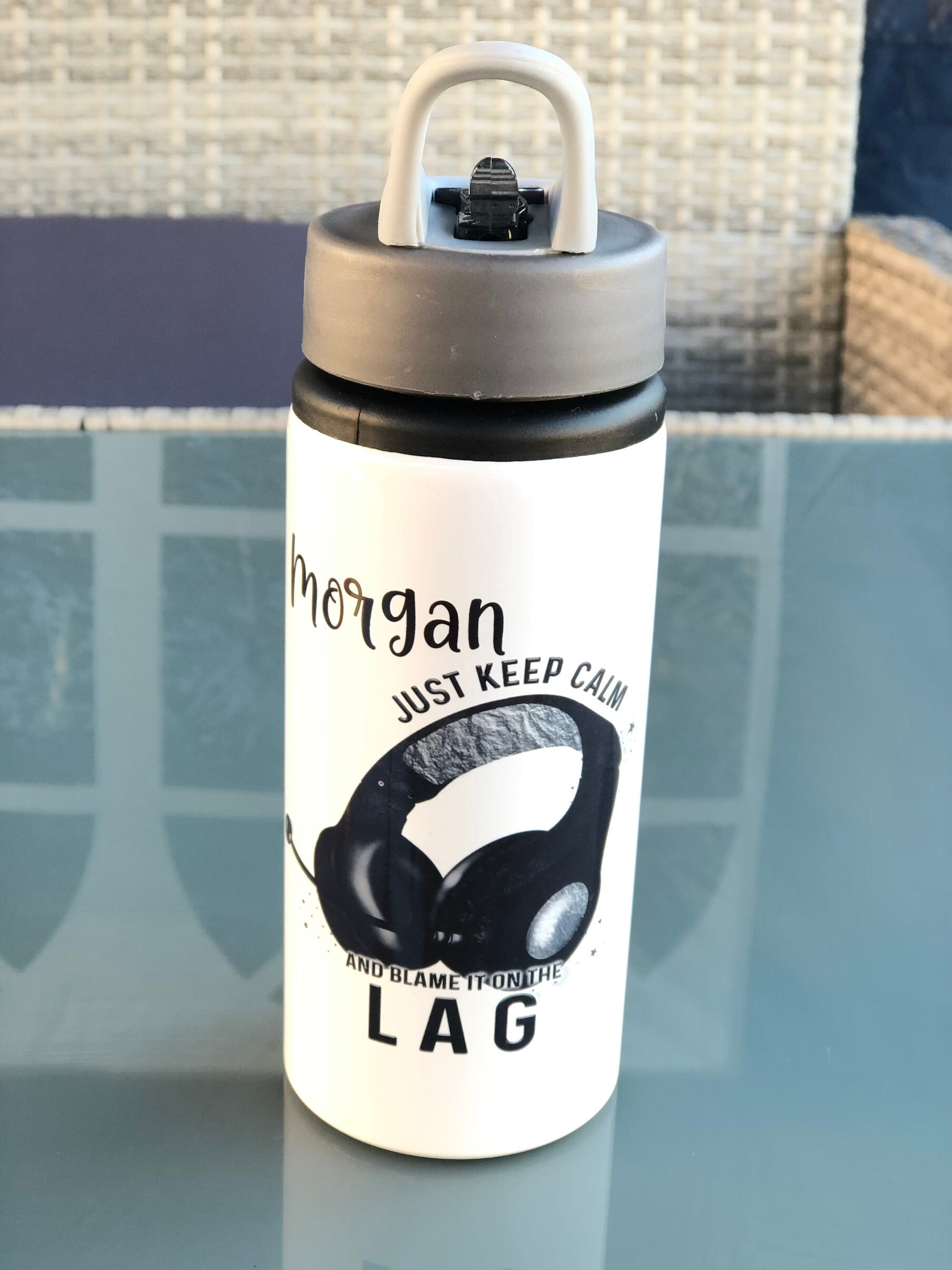 Personalised Water Bottle, Gamer Water Bottle, Water Bottle For Gamers, Gift For Gamers, Gifts For Son, Gift For Grandson