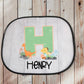 Dino Car Sun Shade, Personalised Car Sun Shade, Baby On Board Sign, Sun Shade For Car