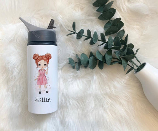 Kids School Water Bottle, Personalised Water Bottle, Water Bottle For Girls, School Drinks Bottle