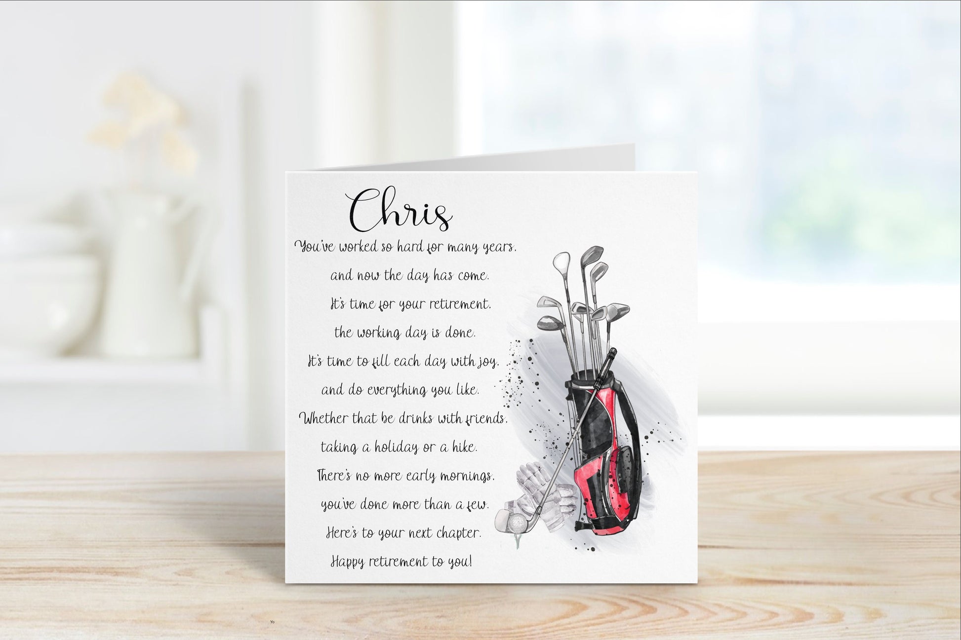 Retirement Card, Personalised Retirement Card For Him, Personalised Retirement Card For Her, Male Retirement Card, Female Retirement Card