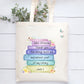 Teacher Gifts, Teacher Tote Bag, Personalised Book Bag, Personalised Teacher Bag,