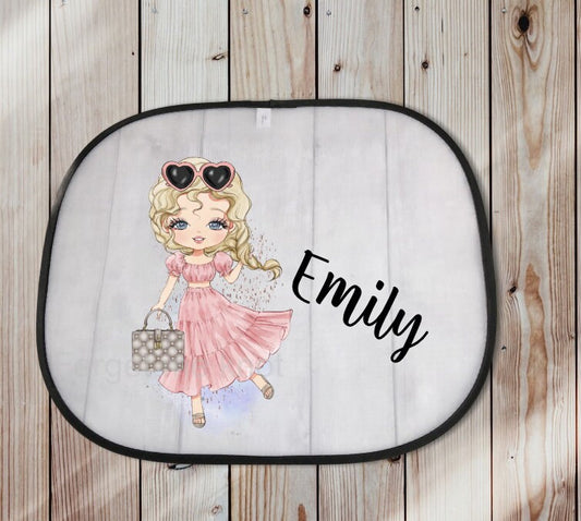 Car Sun Shade, Personalised Car Sun Shade, Baby On Board Sign, Sun Shade For Car
