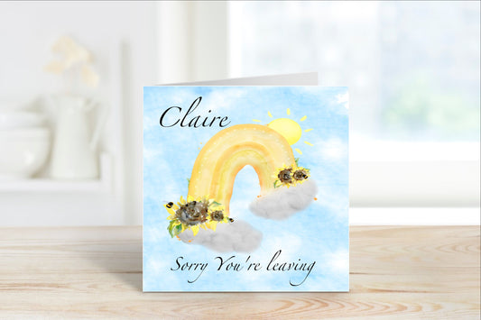 Sorry Youre Leaving Card, Sorry You're Leaving Card, Good Luck Cards