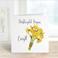 Welsh Birthday Card, Welsh Birthday Card For Mam, Daffodil Birthday Card, Nain Birthday, Welsh Birthday Mamgu, Personalised Birthday Card