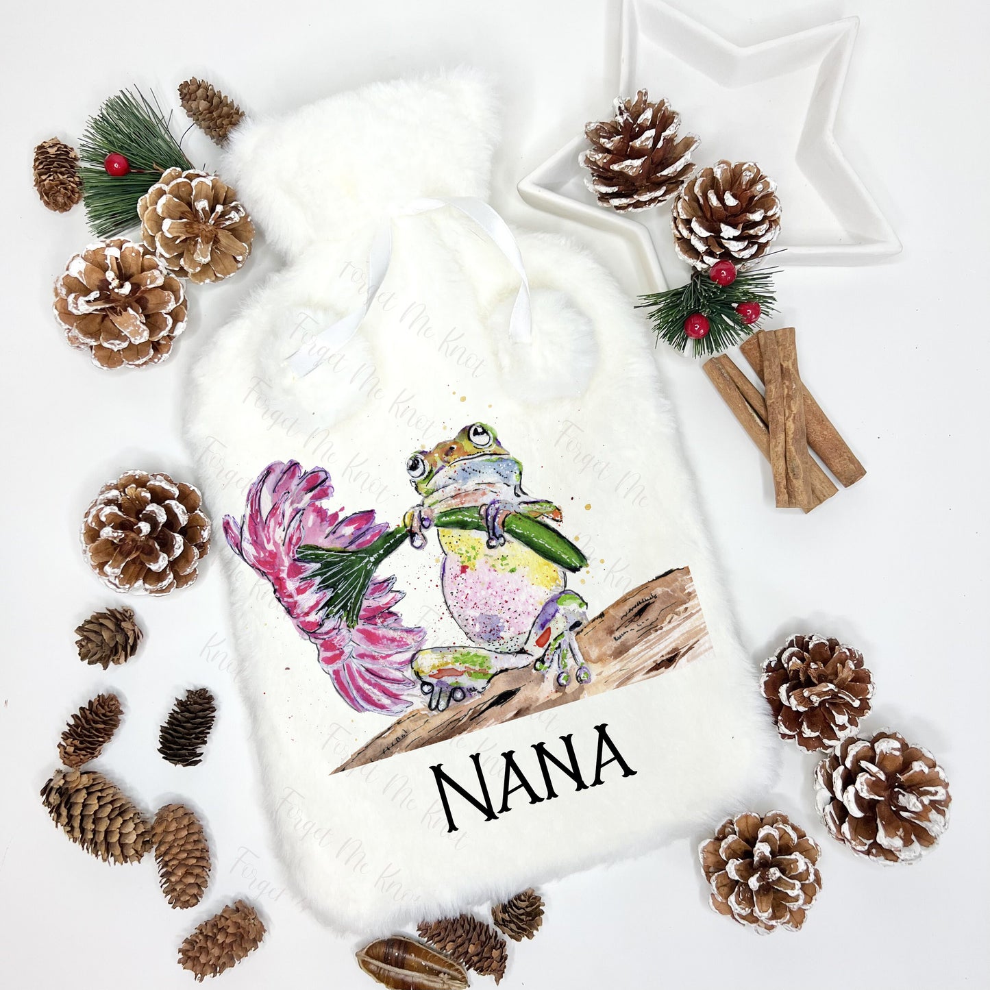Hot Water Bottle, Personalised Hot Water Bottle, Cavapoo Hot Water Bottle, Christmas Gift For Granddaughter, Christmas Gift For Grandson