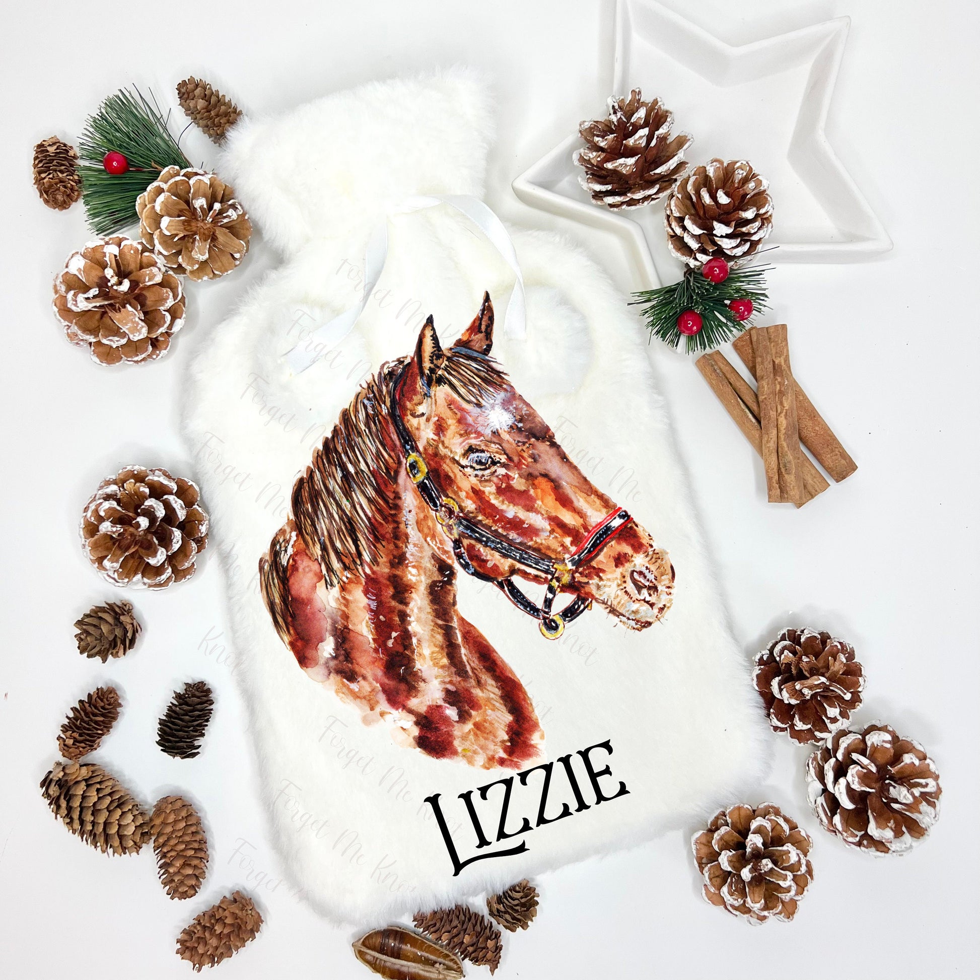 Hot Water Bottle, Personalised Hot Water Bottle, Animal Hot Water Bottle, Christmas Gift For Granddaughter, Christmas Gift For Grandson