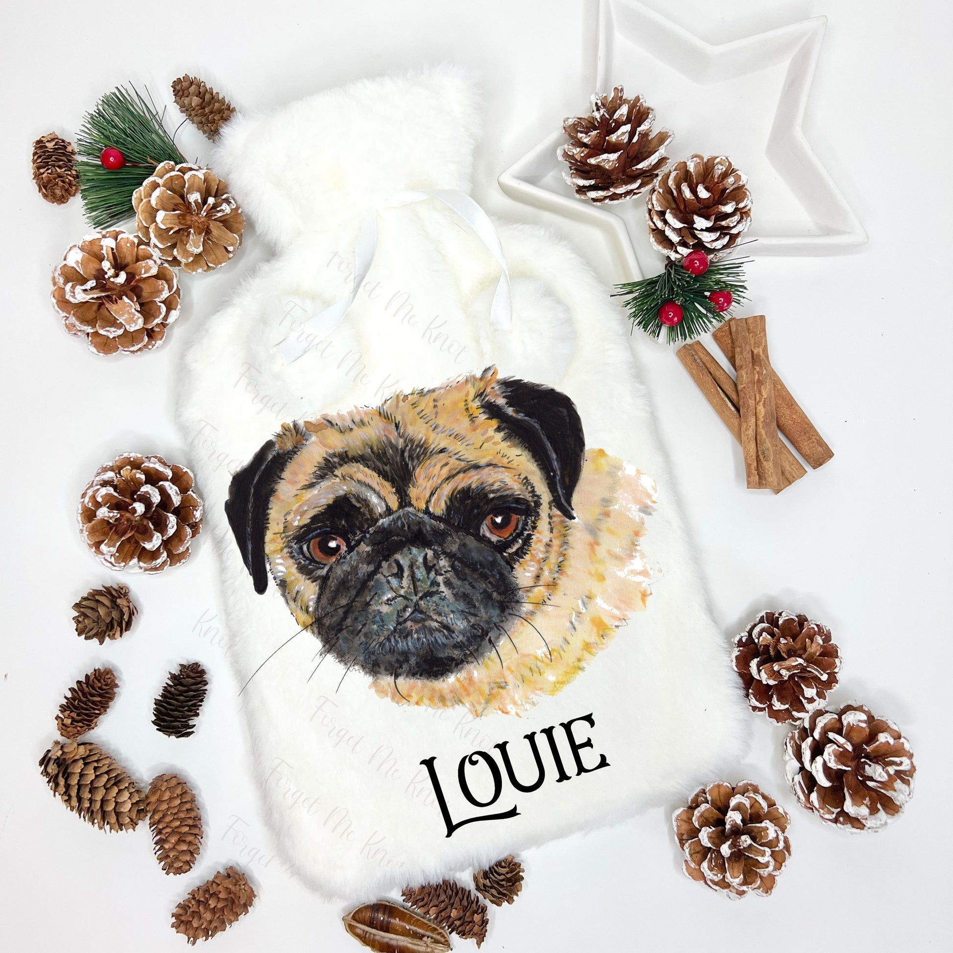 Retriever Gift, Hot Water Bottle, Personalised Hot Water Bottle, Dog Hot Water Bottle, Gift For Granddaughter, Christmas Gift For Grandson