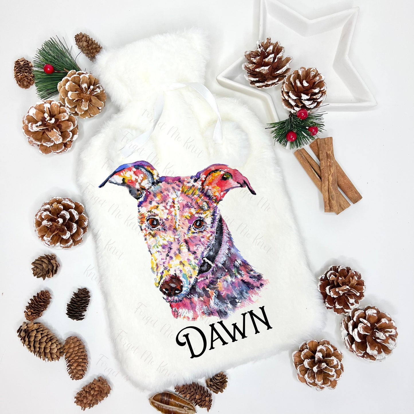 Yorkshire terrier Gift, Hot Water Bottle, Personalised Hot Water Bottle, Dog Hot Water Bottle, Christmas Gift For Granddaughter