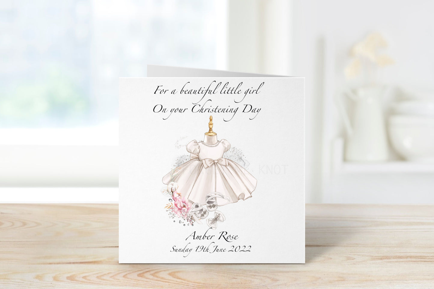 Goddaughter Christening Card, Personalised Christening Card For Goddaughter, Christening Card For Granddaughter, Baptism Card