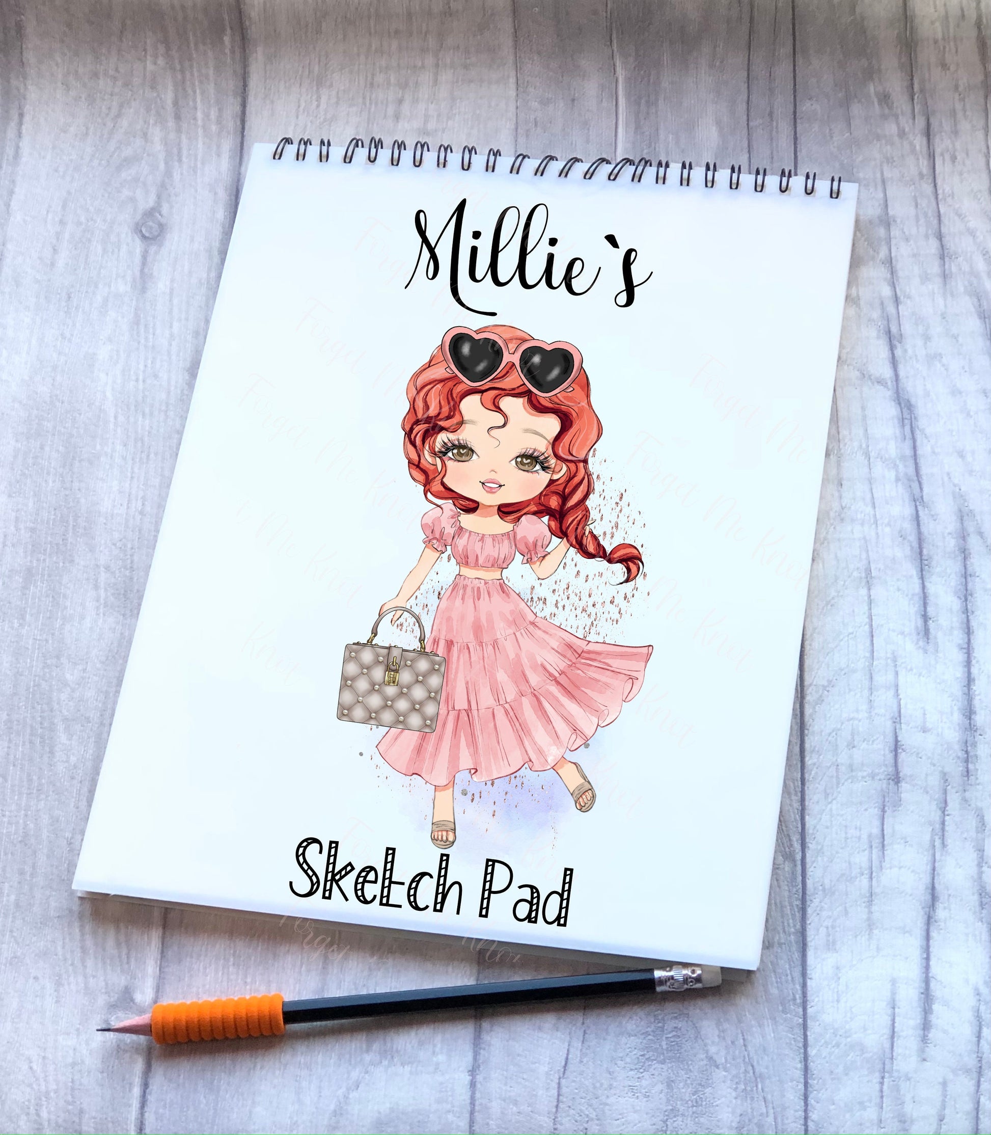 Sketchpad, Personalised Sketchbook, Personalised Sketch Pad, Sketchbook, Gift For Granddaughter, Gift For Daughter