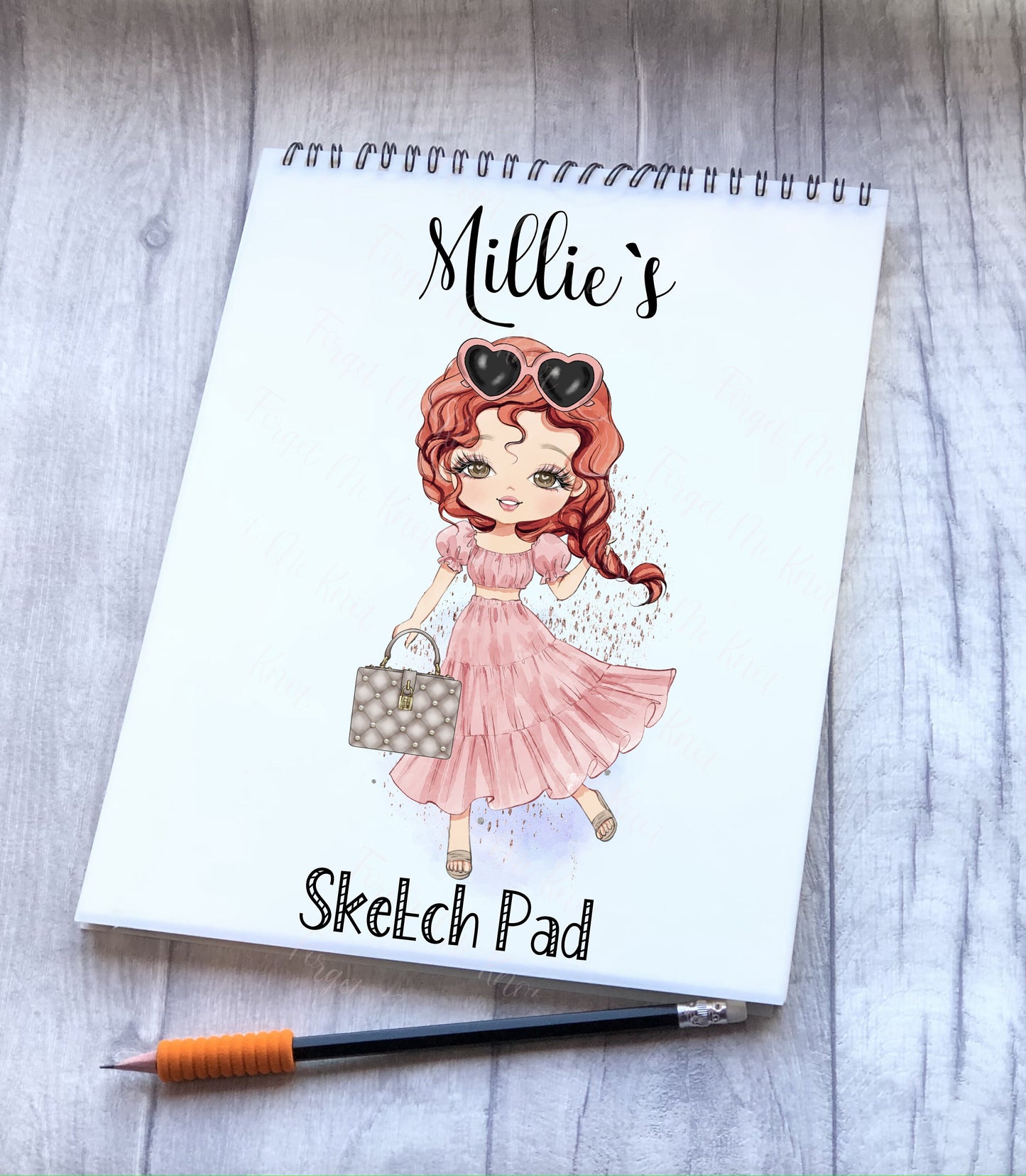 Sketchpad, Personalised Sketchbook, Personalised Sketch Pad, Sketchbook, Gift For Granddaughter, Gift For Daughter