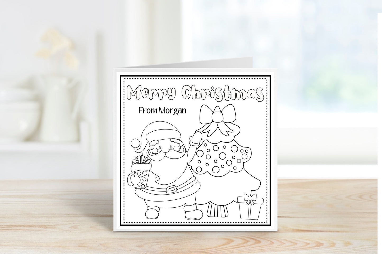 Colour Your Own Christmas Cards, Kids Colour Your Own Christmas Cards, Children's Card Activity Pack