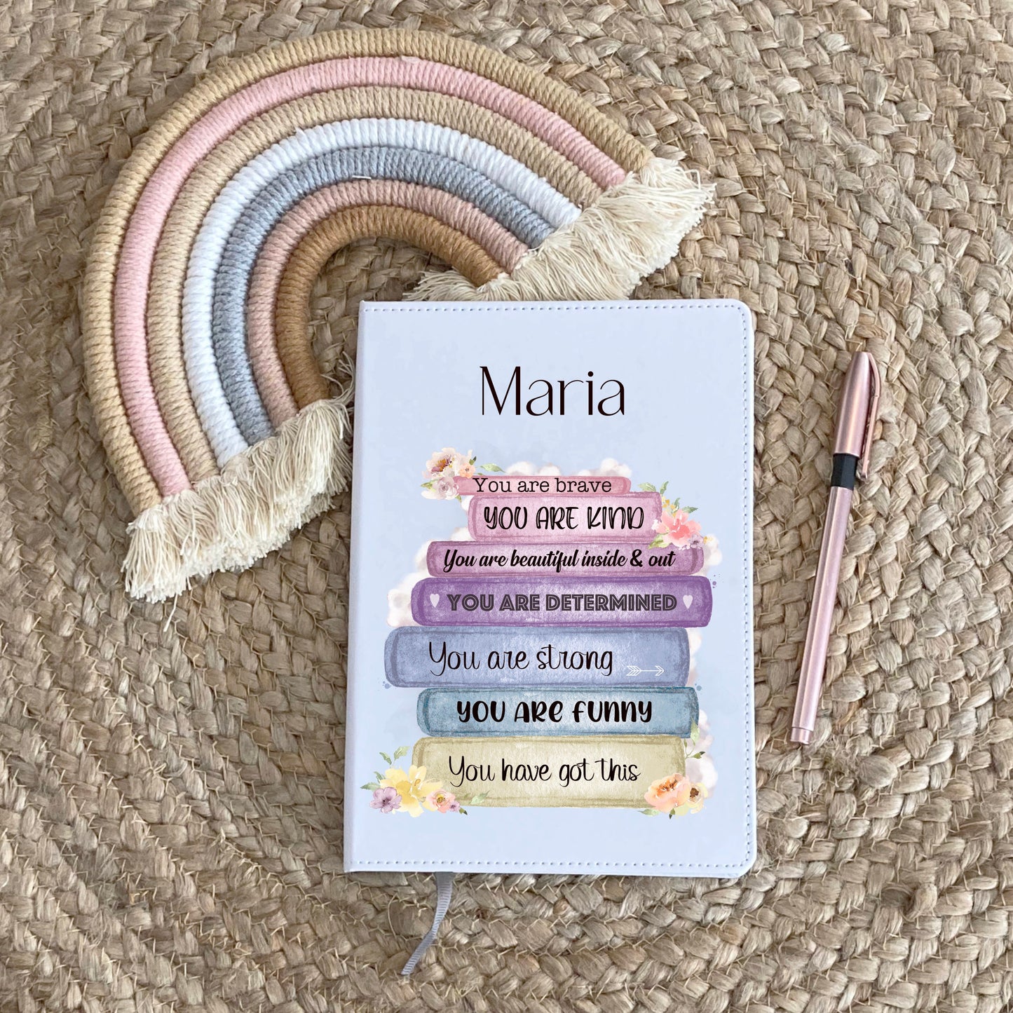 Personalised Notebook, Personalised Gift For Her, Positivity Gifts, Positive Affirmation Gifts