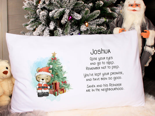 Christmas Pillowcase, Christmas Eve Pillowcase, Personalised Pillowcase,
