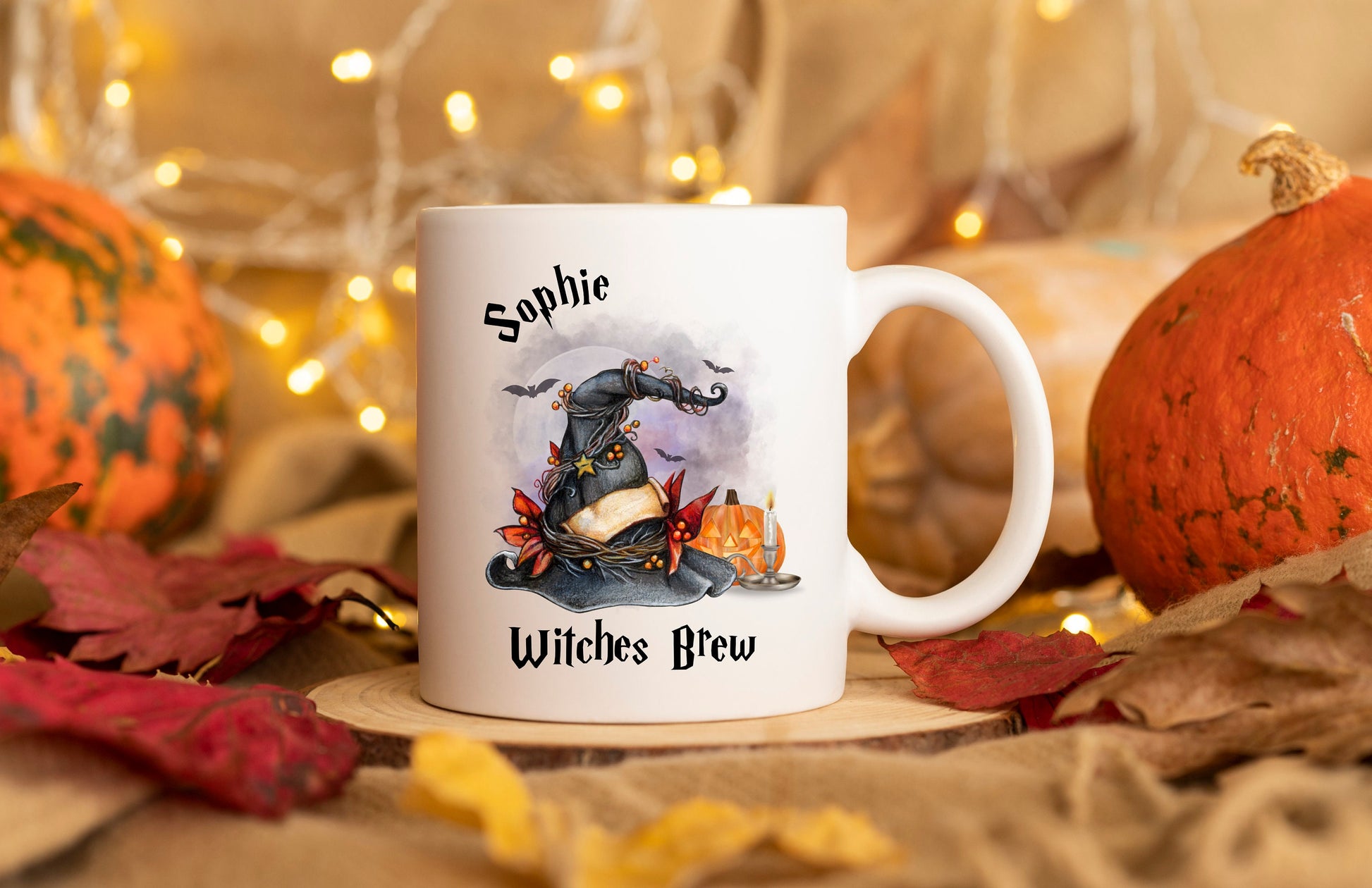 Halloween Mug, Personalised Halloween Mug, Halloween Decor, Witches Brew Mug