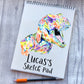 Sketchbook, Dino Sketch Book, Personalised Sketchbook, Personalised Sketch Pad, Sketchbook, Gift For Grandson, Gift For Daughter