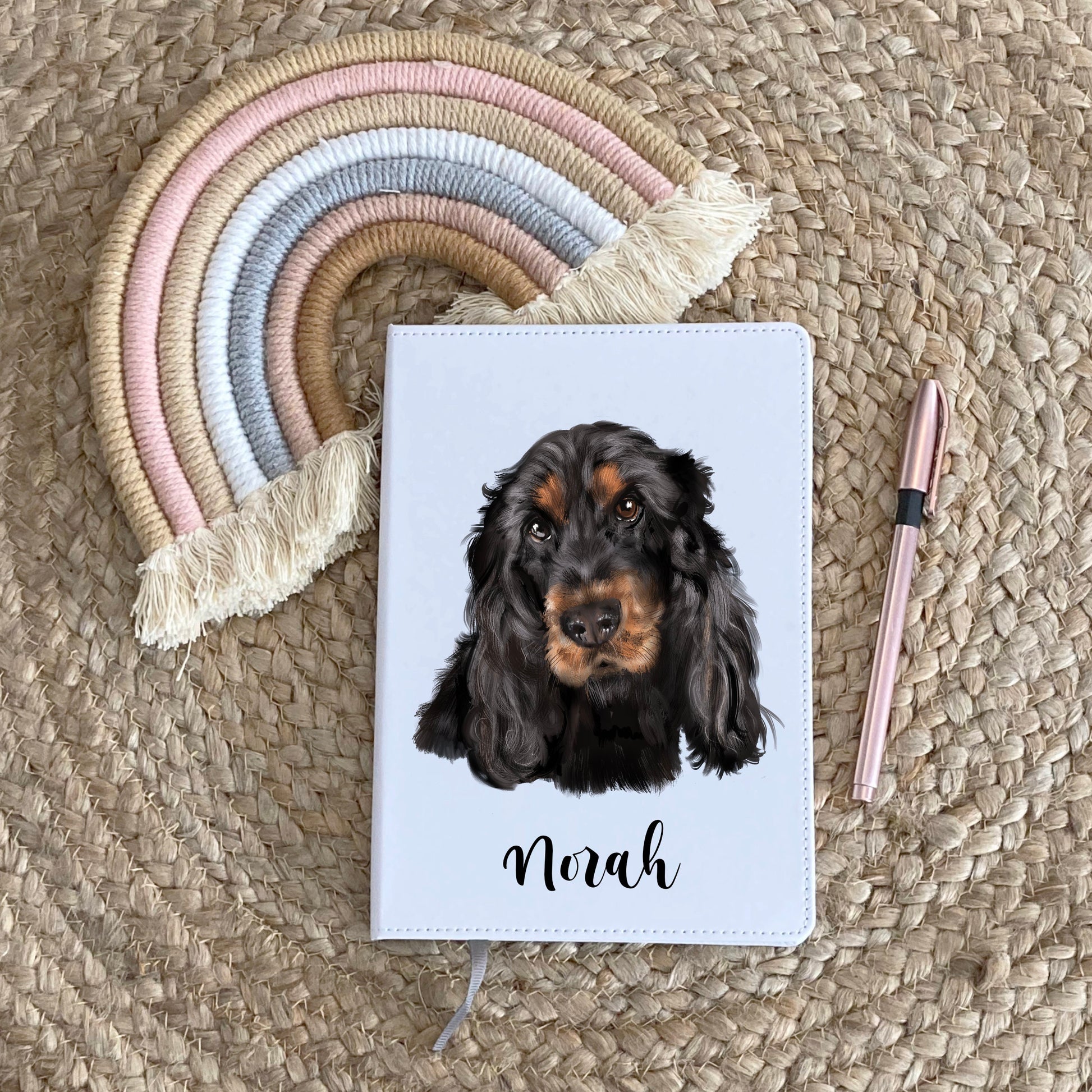 Cocker Spaniel Gift, Notebook, Personalised Notebook, Personalised Gift For Her, Personalised Journal