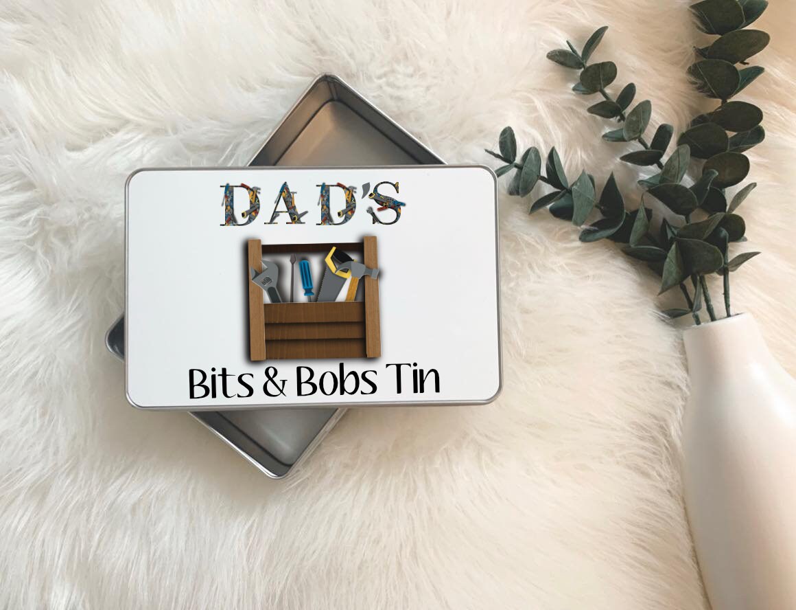 Dad Christmas Gifts, Grandad Christmas Gifts, Personalised Storage Tin, DIY Gift, Stocking Filler, Dad Gifts, Christmas Gifts For Him