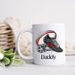 Dad Gift, Christmas Gifts, Personalised Dad Football Mug, Gift For Grampy, Mug Gift Set For Him, Stocking filler, Grandad Christmas Gift