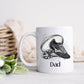 Dad Gift, Christmas Gifts, Personalised Dad Football Mug, Gift For Grampy, Mug Gift Set For Him, Stocking filler, Grandad Christmas Gift