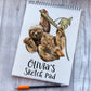 Sloth Gift, Sketchbook, Personalised Sketchbook, Personalised Sketch Pad, Sketchbook, Gift For Granddaughter, Gift For Daughter