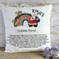 Christmas Book Cushion, Kids Book Cushion, Personalised Book Cushion, Santa Rainbow Book Cushion, Reading Story Pillow