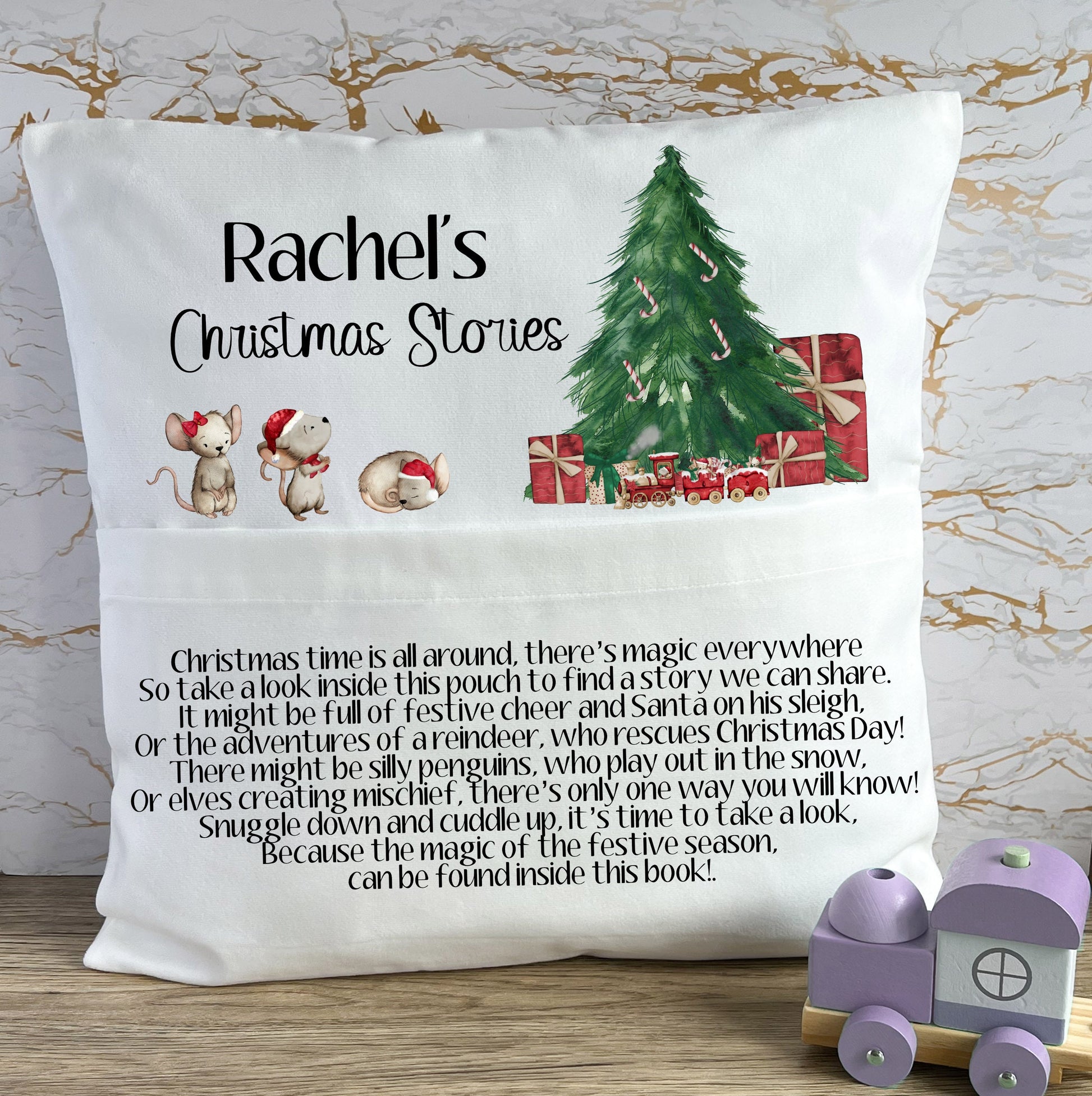 Christmas Book Cushion, Kids Book Cushion, Book Cushion, Personalised Book Cushion, Book Cushion For A Boy, Reading Story Pillow