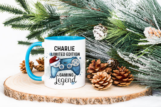 Gamer Gift, Gift For Gamers, Xmas Gamer Mug, Personalised Mug, Gift For Grandson, Teen Gift, Son Gift