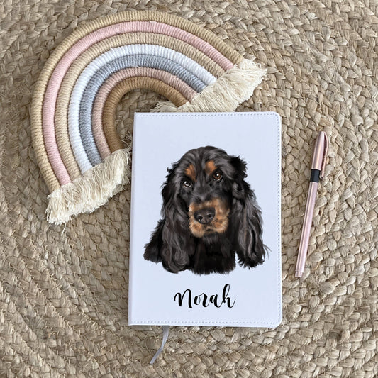 Cocker Spaniel Gift, Notebook, Personalised Notebook, Personalised Gift For Her, Personalised Journal