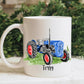 Tractor Gifts, Christmas Gifts, Tractor Mug For Grampy, Mug Gift Set For Him, Blue Tractor Mug, Green Tractor Mug