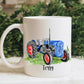Tractor Gift, Christmas Gifts, Tractor Mug For Grampy, Mug Gift Set For Him, Blue Tractor Mug, Green Tractor Mug