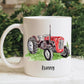 Tractor Gifts, Christmas Gifts, Tractor Mug For Grampy, Mug Gift Set For Him, Blue Tractor Mug, Green Tractor Mug