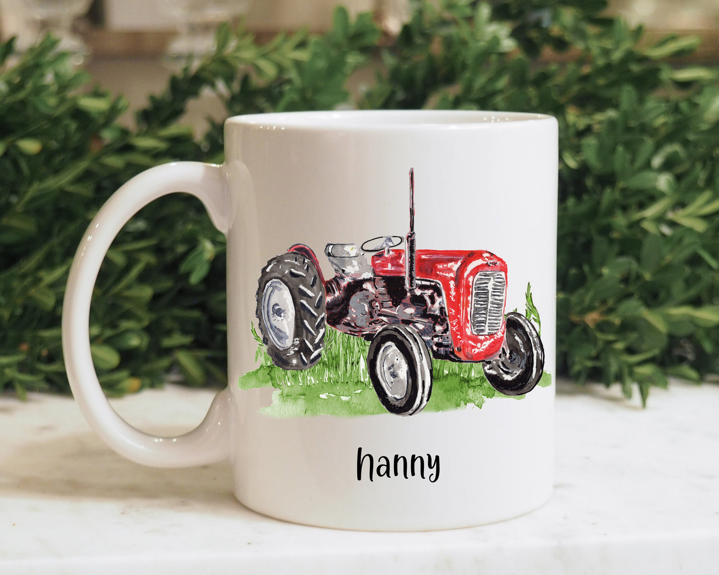 Tractor Gifts, Christmas Gifts, Tractor Mug For Grampy, Mug Gift Set For Him, Blue Tractor Mug, Green Tractor Mug