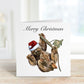 Sloth Christmas Card, Personalised Christmas Card, Card For Friend, Sloth Xmas Card